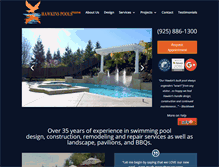 Tablet Screenshot of hawkinspools.com